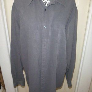 J. ASHFORD   Shirt  Button Down   Gray   Size XL New